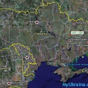 спутниковая карта Украины