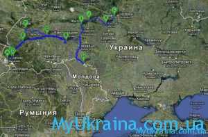 Спутниковая карта Украины 2018 года