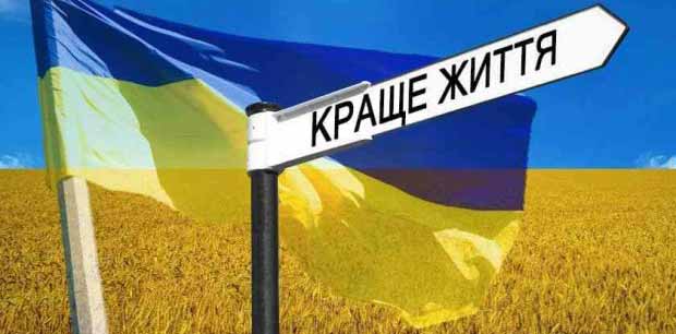 Развивающийся флаг Украины