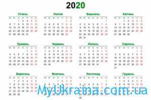 Норма годин на 2020 рік в Україні